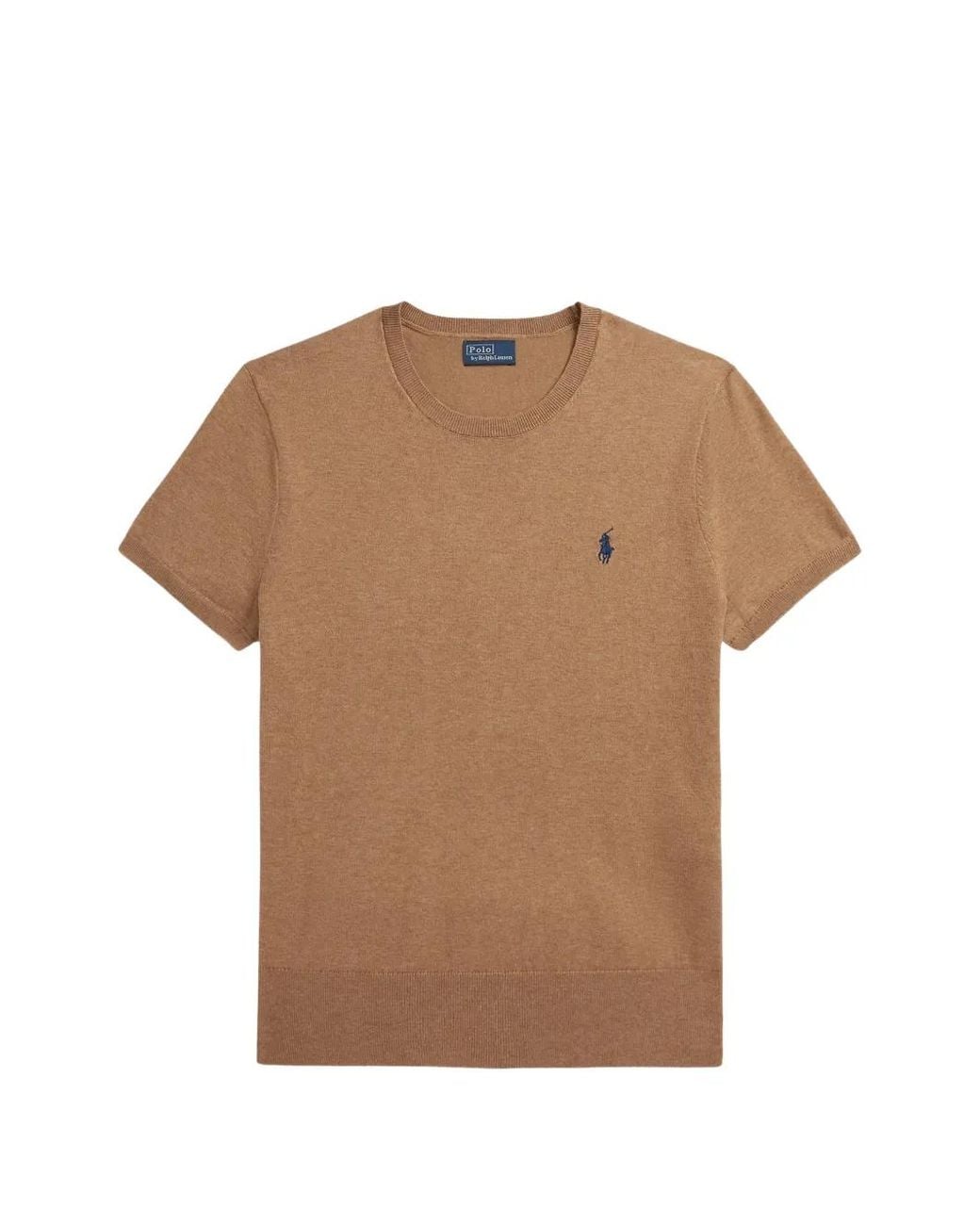 Polo Ralph Lauren Brown Logo-Embroidered T-Shirt