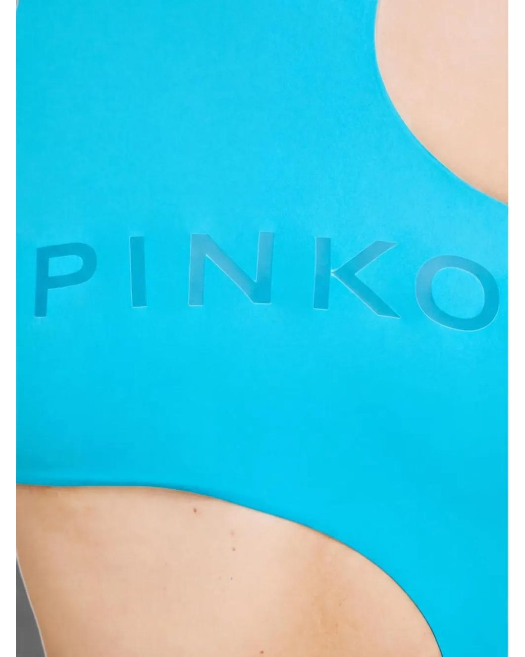 Pinko Blue Maillot De Bain À Logo Imprimé Et Dcoupes