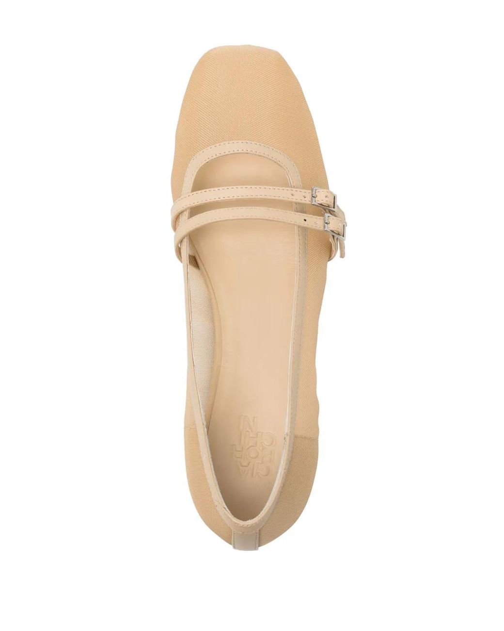 Gia Borghini Natural Felice Mesh Ballerina Shoes