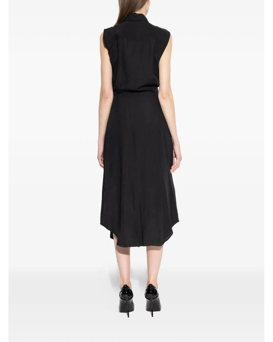 DIESEL Black Button-Tie Dress