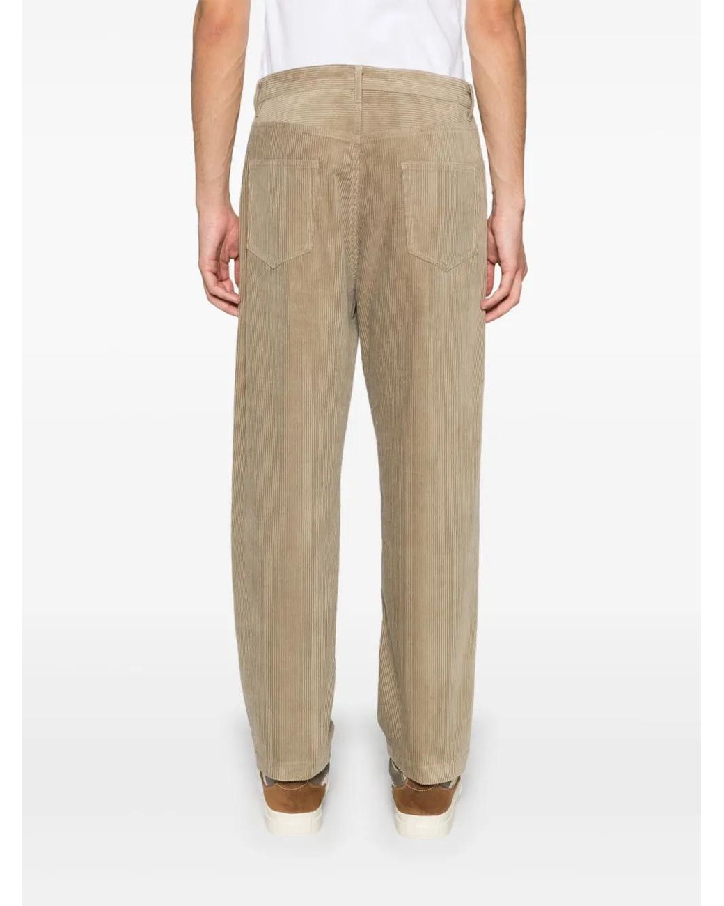 A.P.C. Achille Ribfluwelen Broek in het Natural voor heren