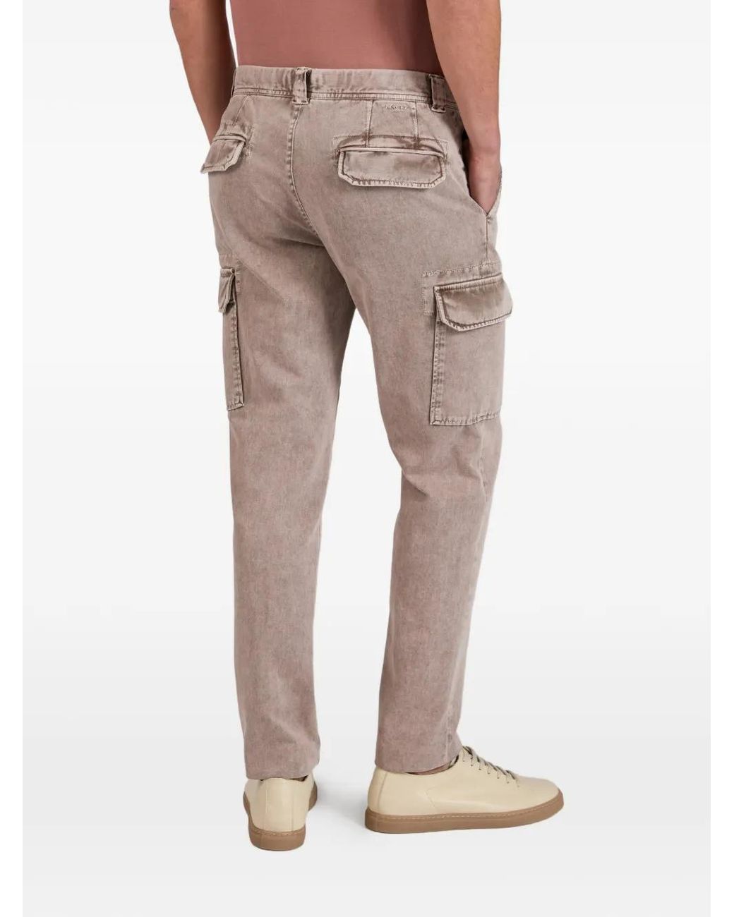 Incotex Gray Belt-Loop Cargo Pants for men
