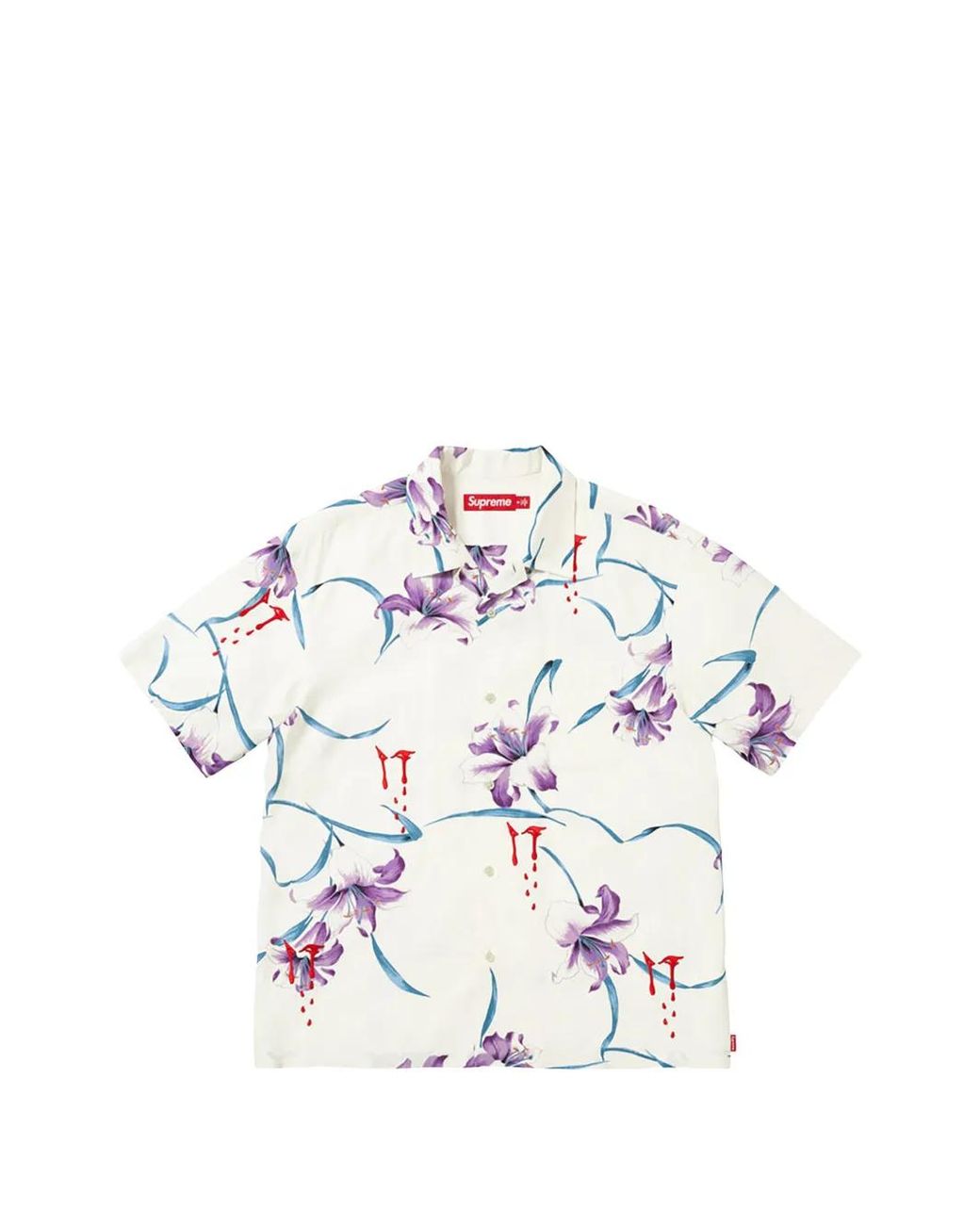 Supreme Aoi Lilies Short-Sleeve Shirt in White for Men | Lyst UK