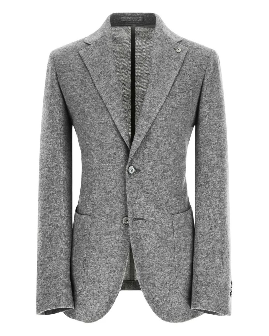 L.b.m. 1911 Gray Jack Notched-Lapel Blazer for men