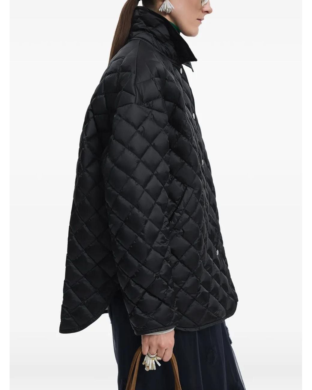 JNBY Blue Oversized Quilted Jacket