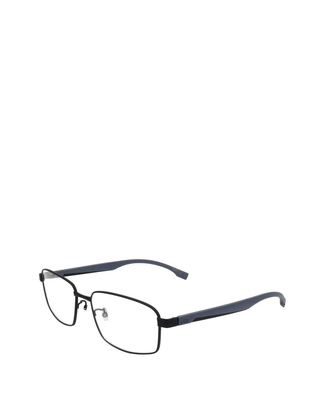 Boss Brille Mit Eckigem Gestell in White für Herren