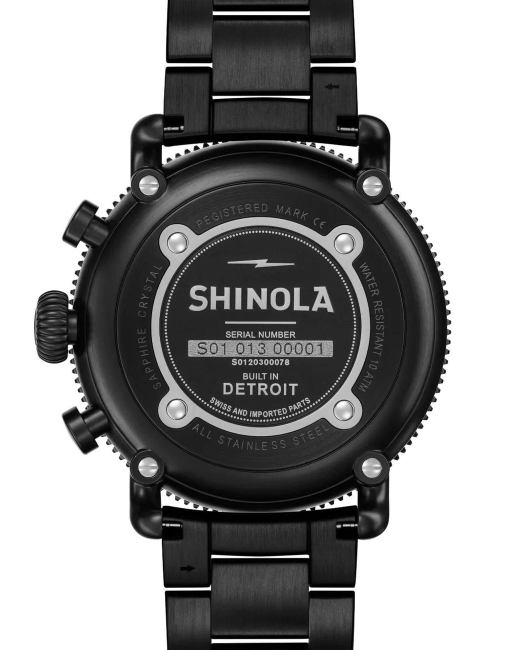 Shinola Black The Runwell Sport Chrono 48Mm for men