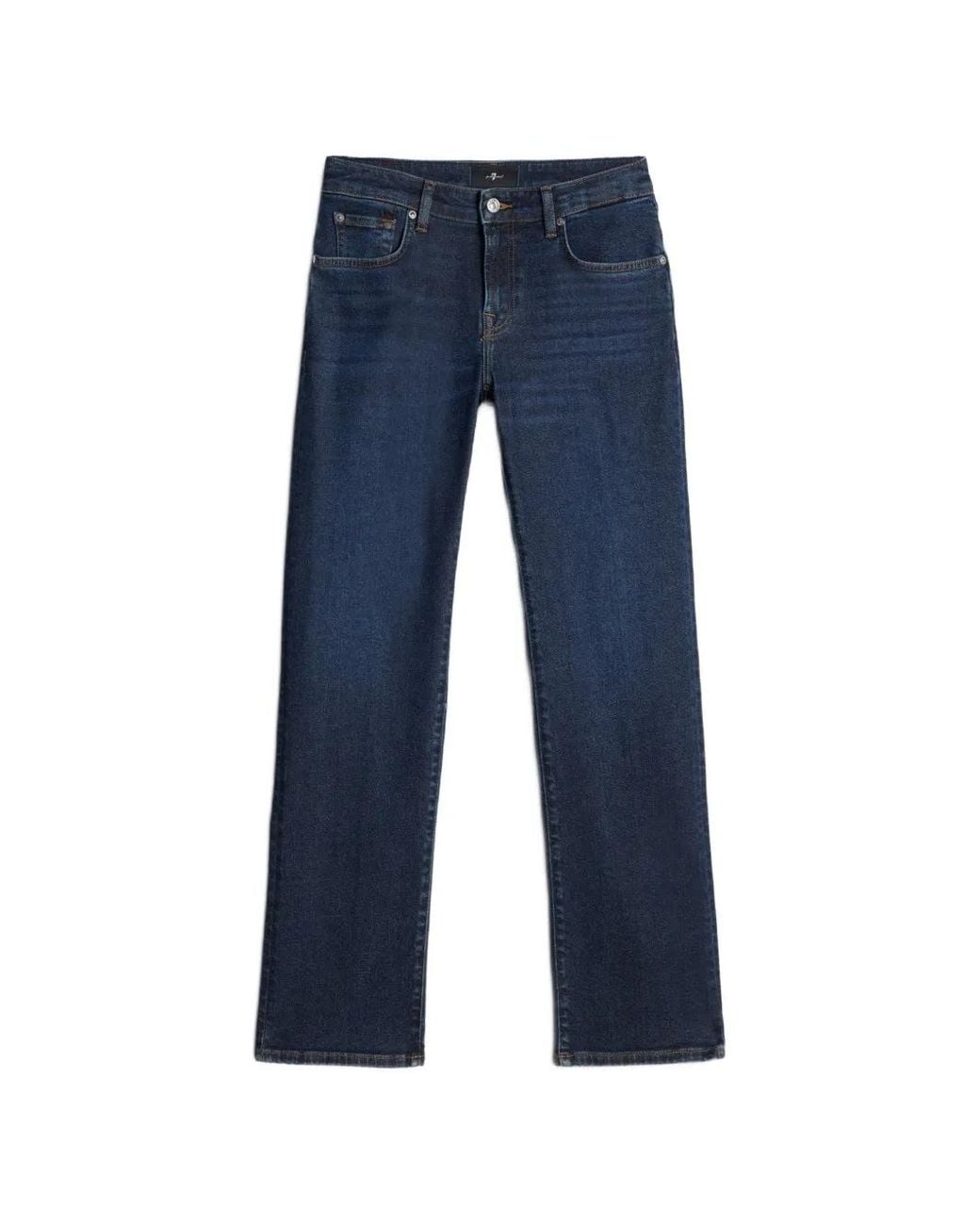 Seven7 Blue Calie Straight-Leg Jeans