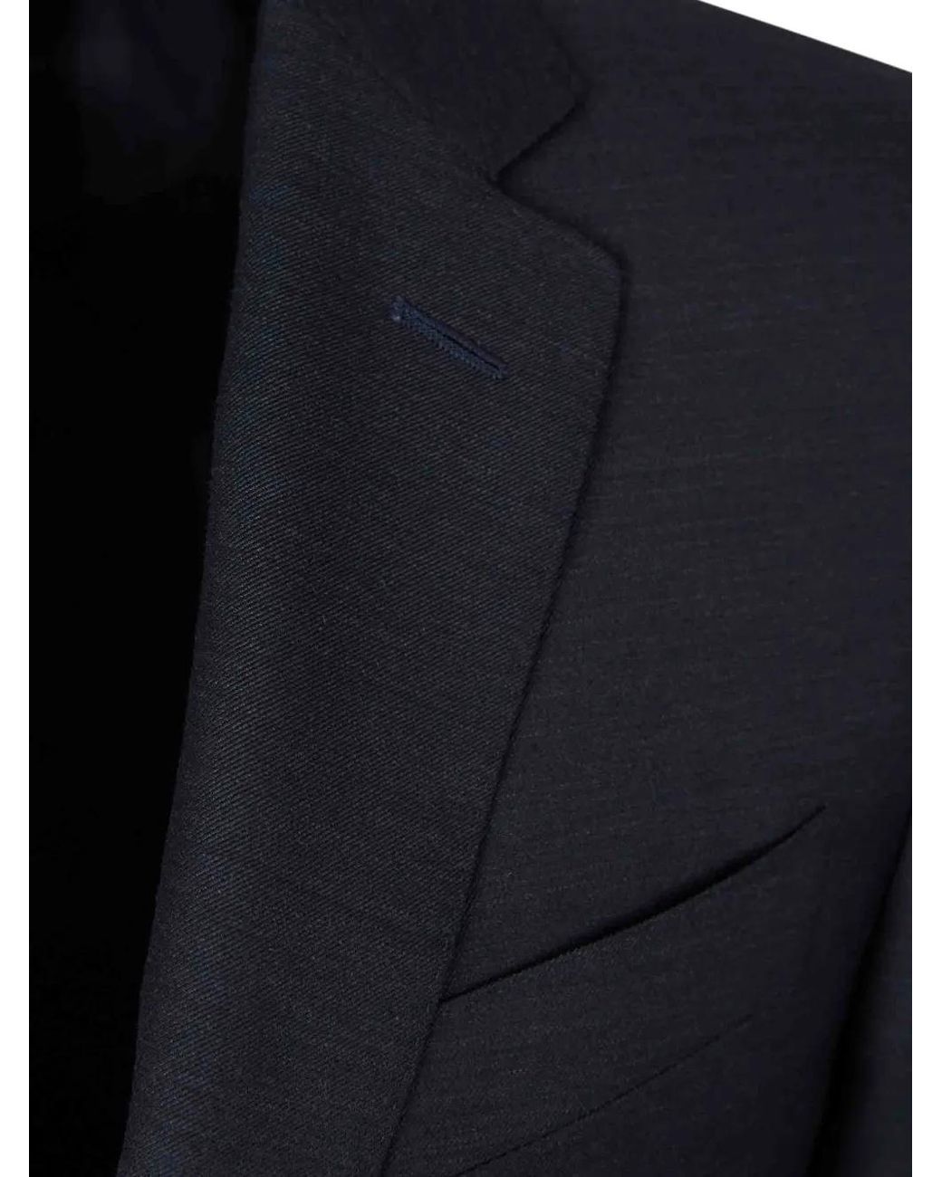 Canali Blue Notched-Lapel Single-Breasted Suit for men