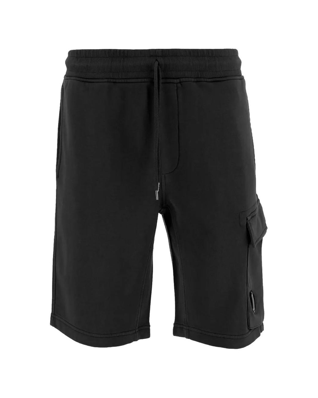 C P Company Gray Drawstrings Cargo Track Shorts for men