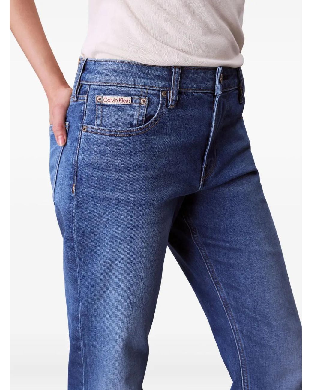 Calvin Klein Blue Logo Jeans