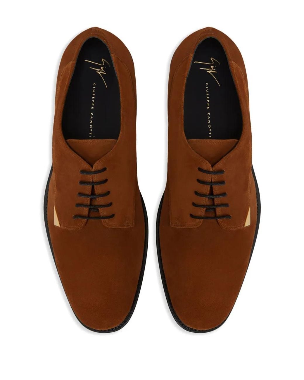 Giuseppe Zanotti Brown Stwert Derby Shoes for men