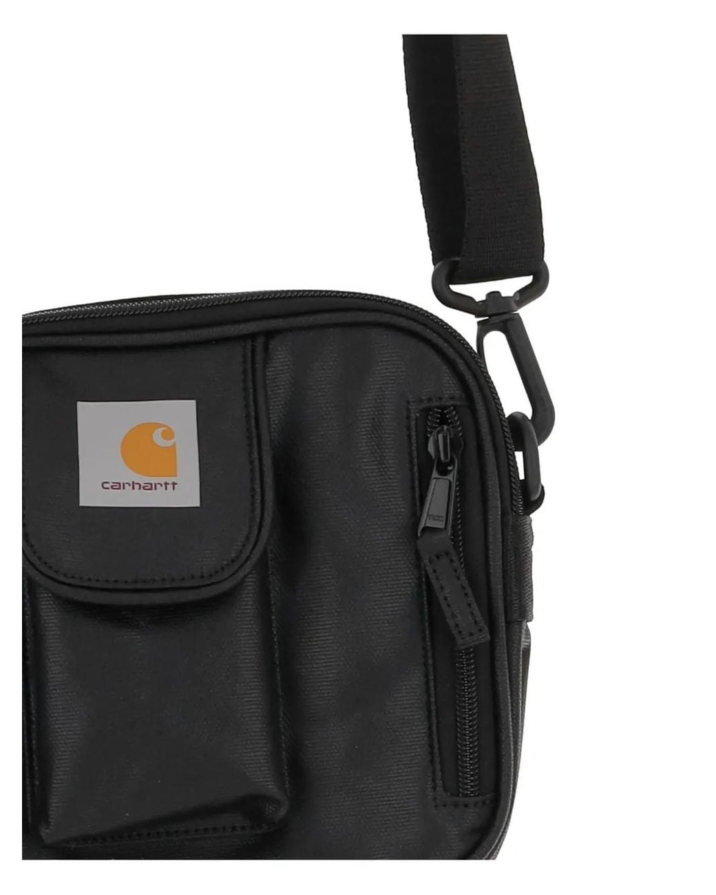 Carhartt Black Flap-Pocket Shoulder Bag for men
