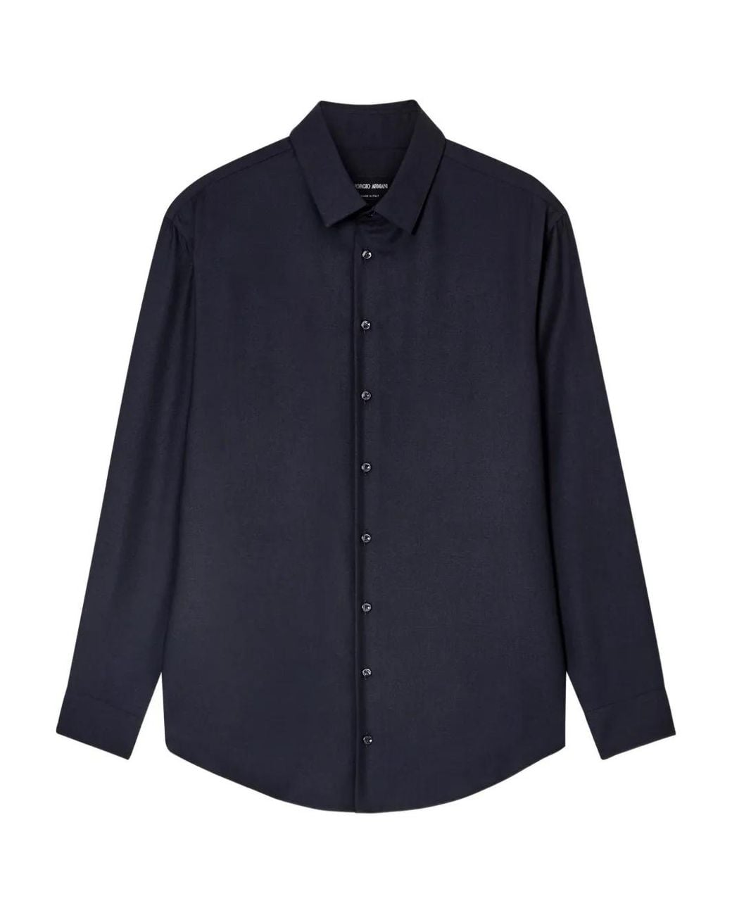Giorgio Armani Blue Cashmere Blend Shirt for men
