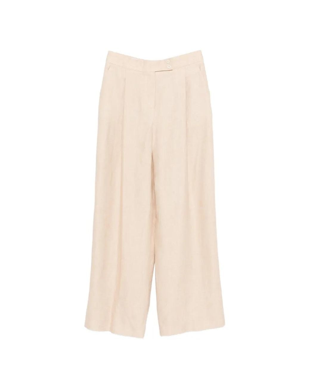 Eleventy Broek Met Knoopsluiting in het White
