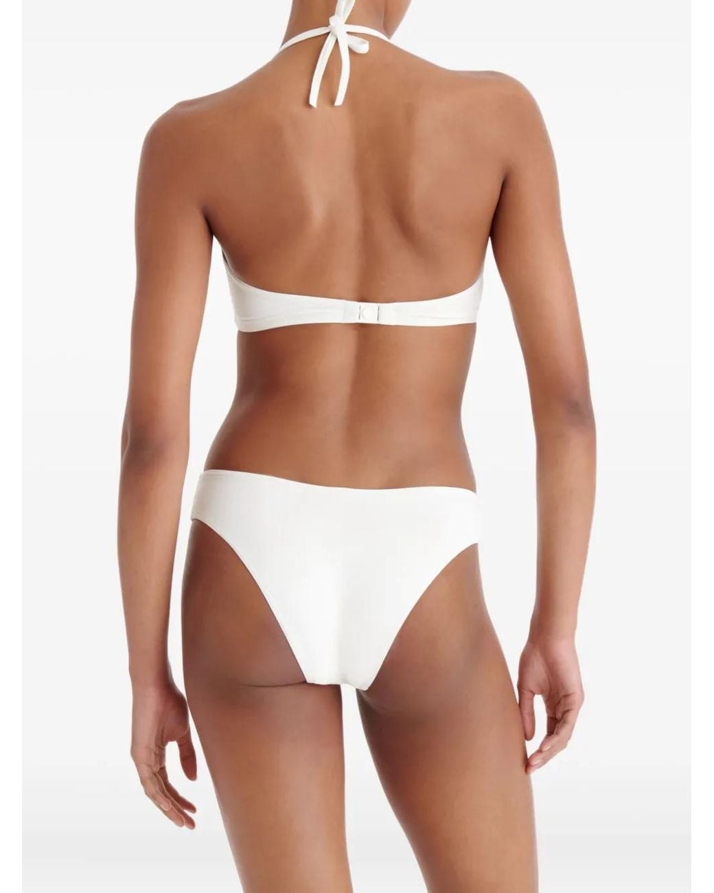 Eres White Gang Halterneck Bikini Top