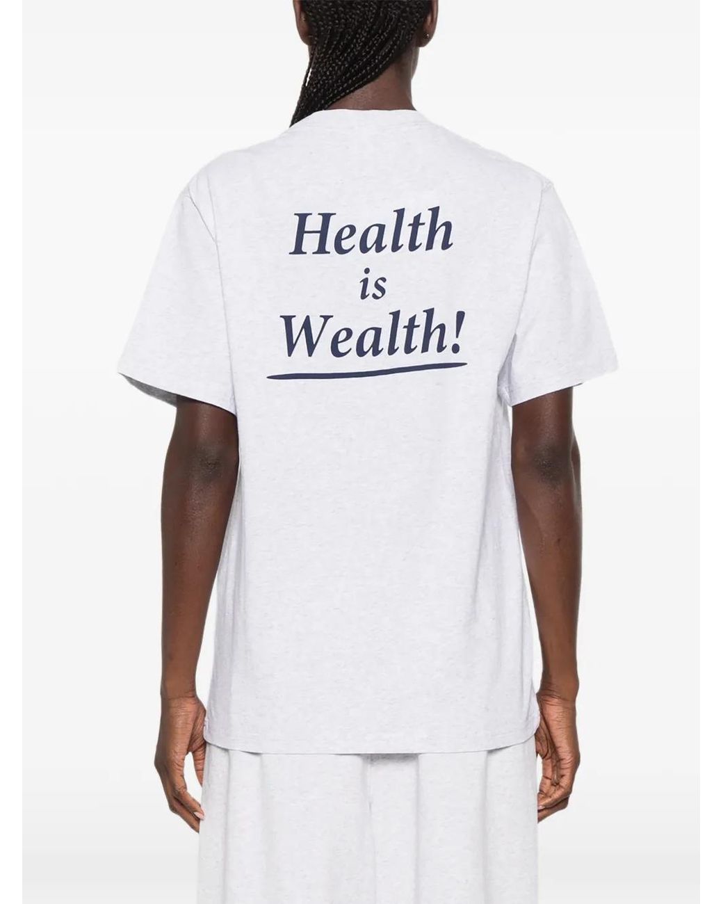Sporty & Rich White Fema Logo-Print T-Shirt