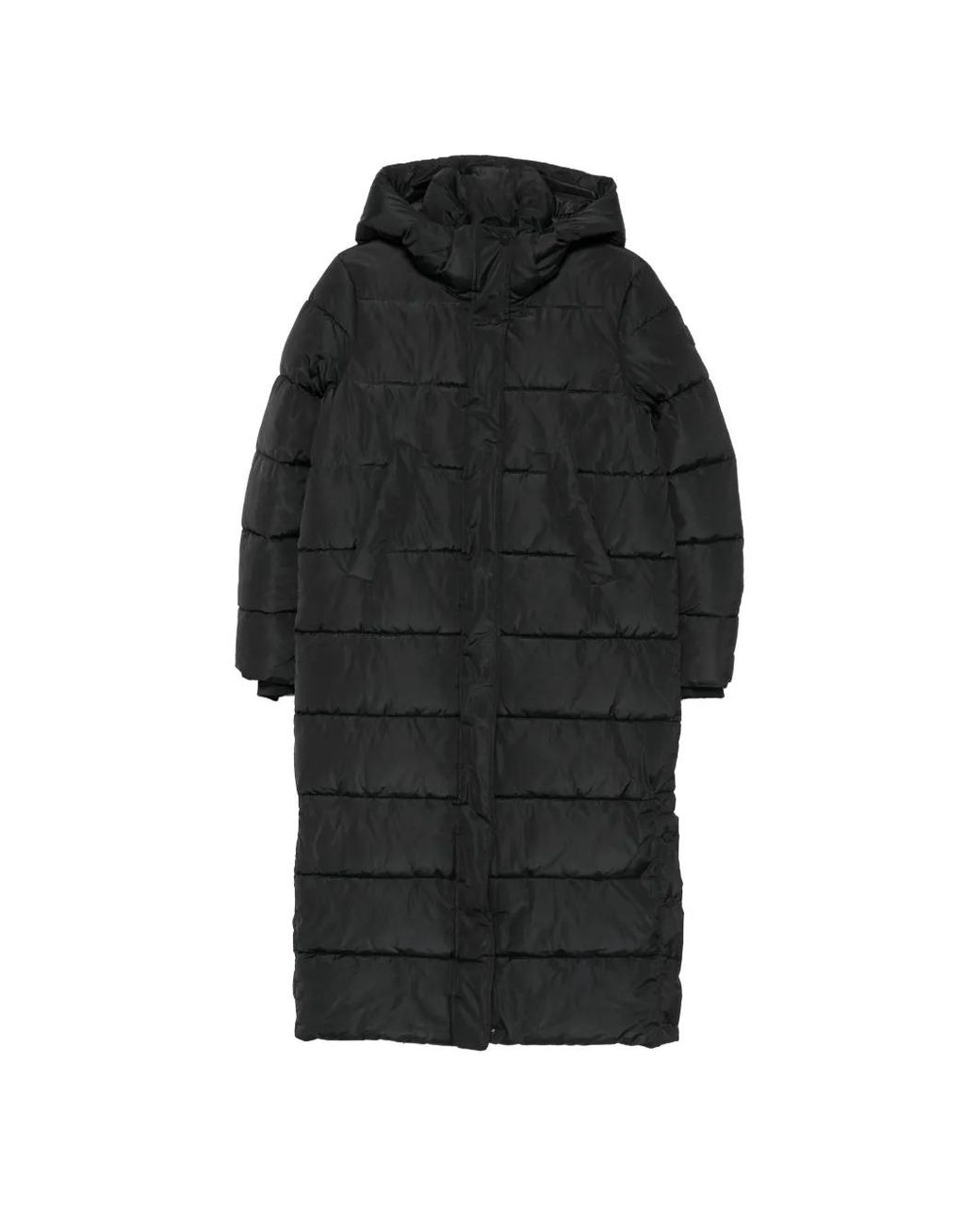 SERGIO MORETTI FIRENZE Black Hooded Padded Coat