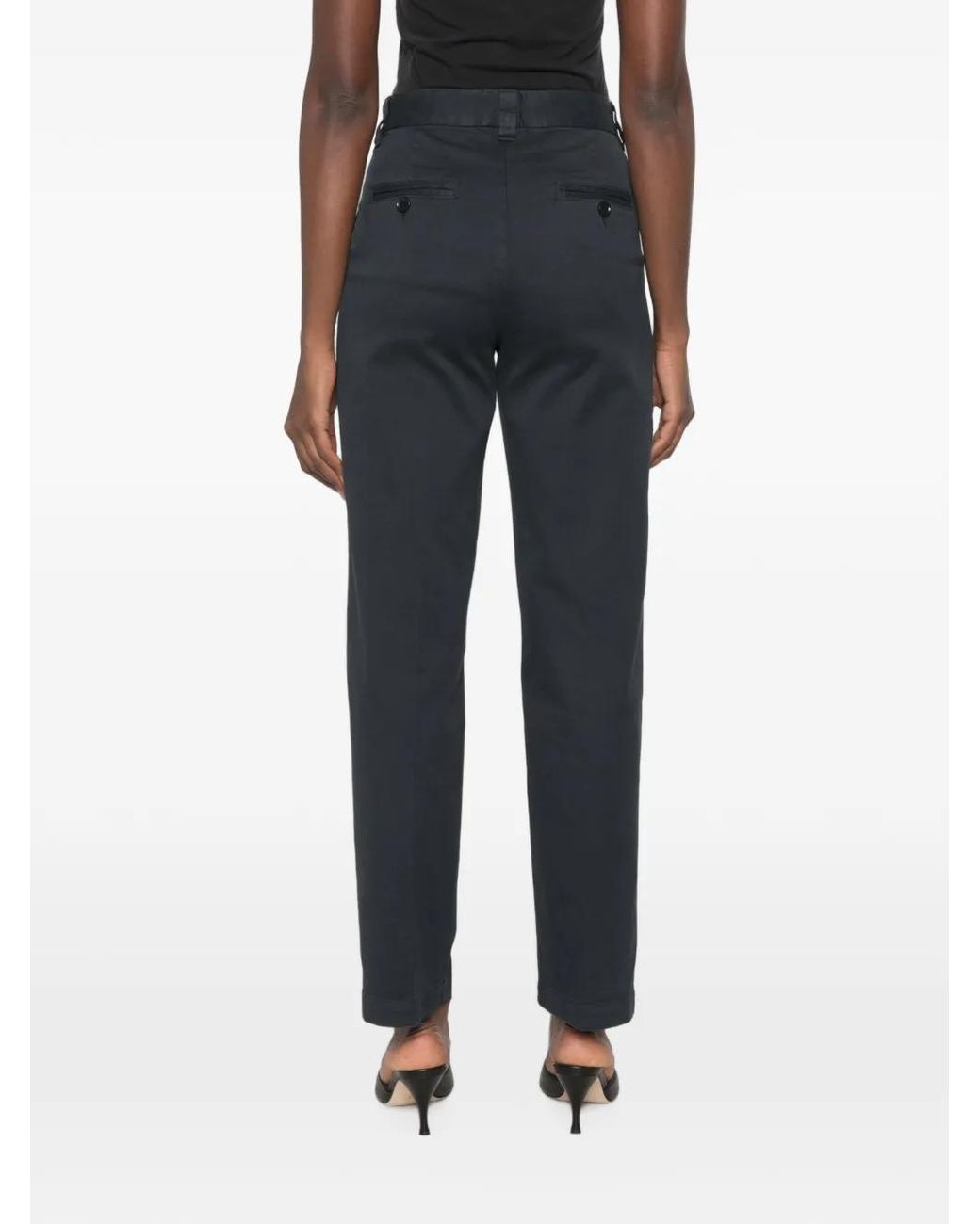 Aspesi Blue Straight-Leg Chino Trousers