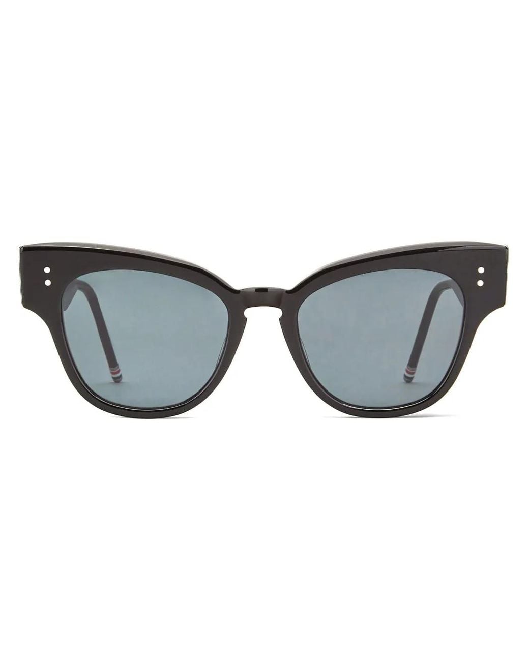 Thom Browne Brown Cat-Eye Frame Sunglasses