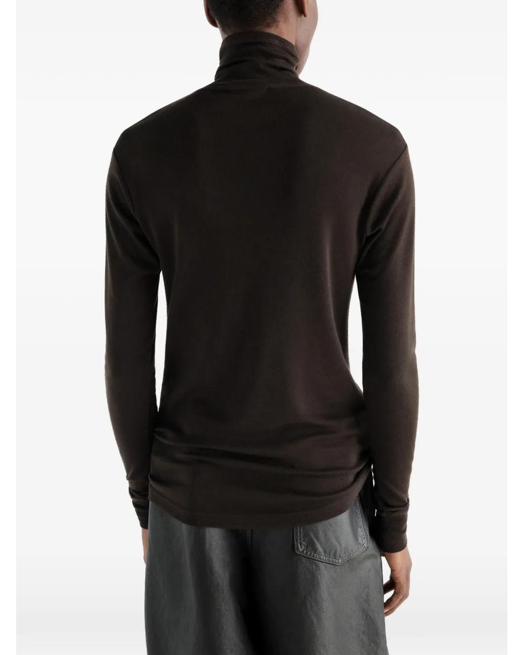 Lemaire Black Turtleneck Top for men