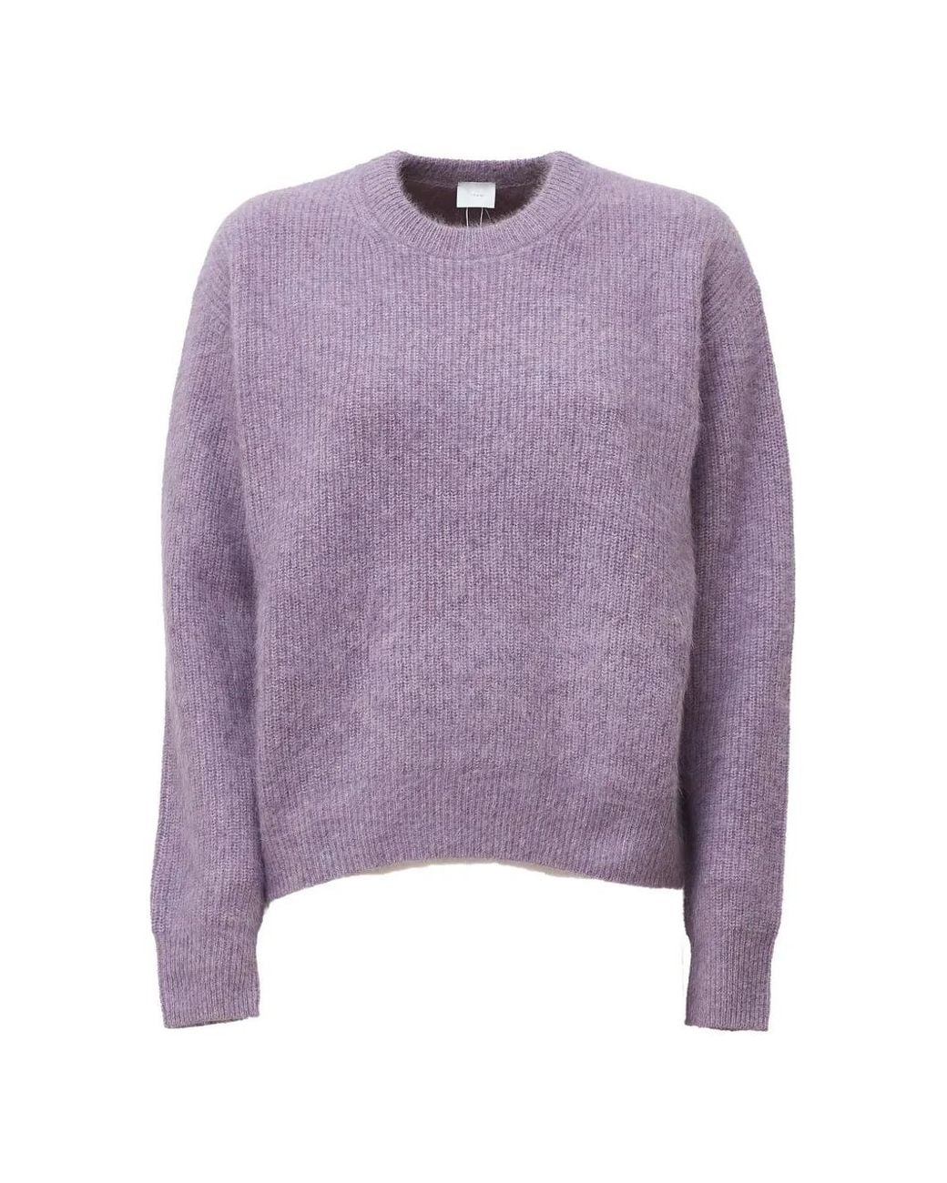 C.T.Plage Purple Round-Neck Knitted Sweater