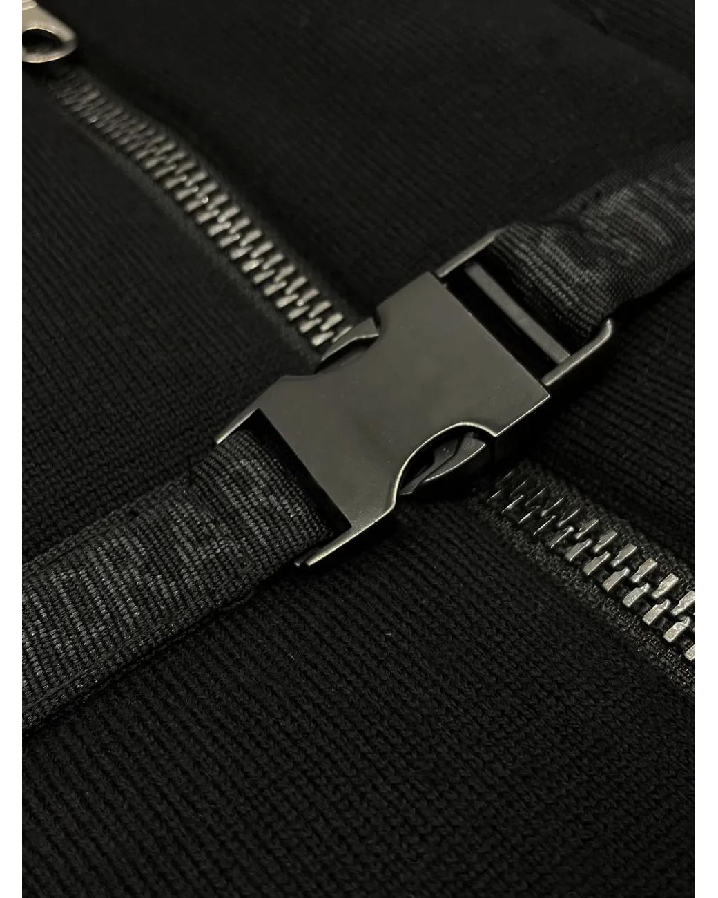 Mostly Heard Rarely Seen Black V-Neck Coat for men