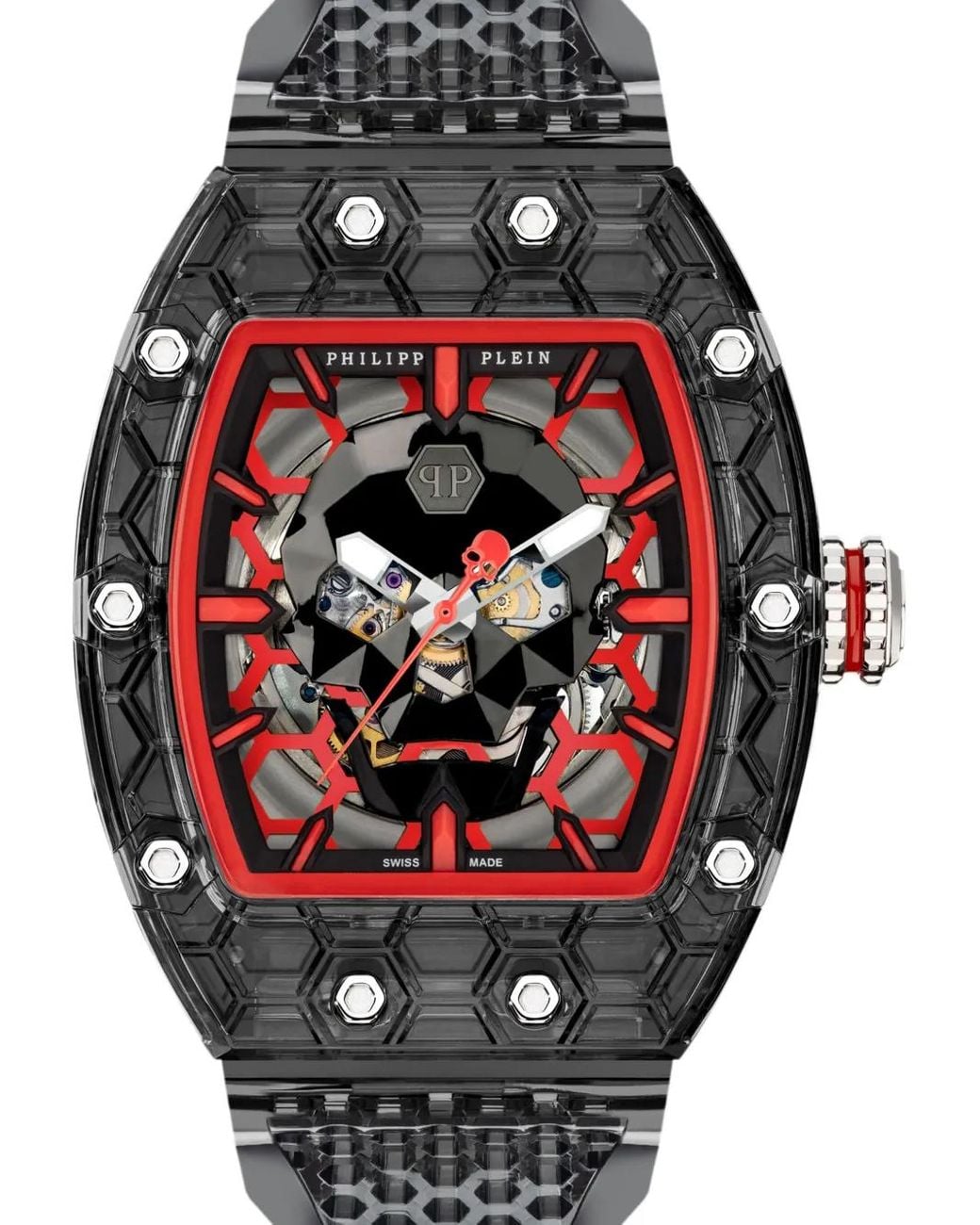 Philipp Plein Red Crypto King Cry$Tal Ghost Watch for men
