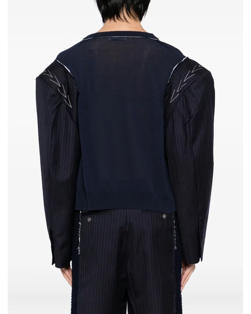 SONIA CARRASCO Blue Panelled Top for men