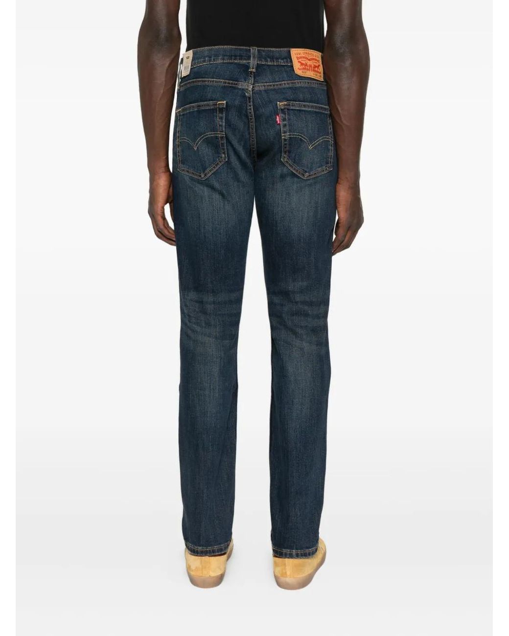 Levi's Straight Jeans in het Blue voor heren