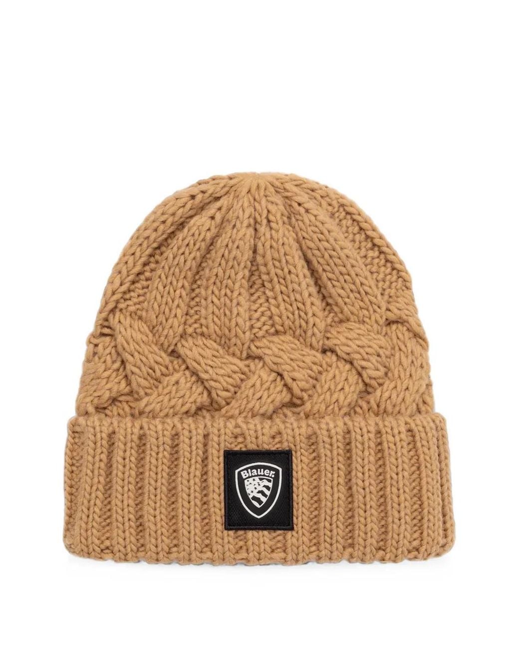 Blauer Natural Corwin Cable-Knit Beanie Hat