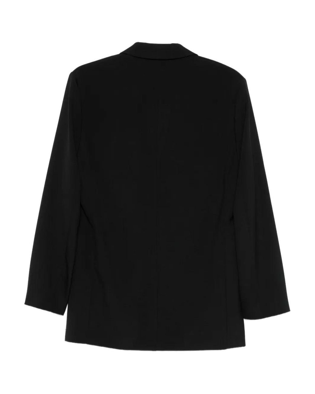 Alberta Ferretti Black Double-Breasted Blazer