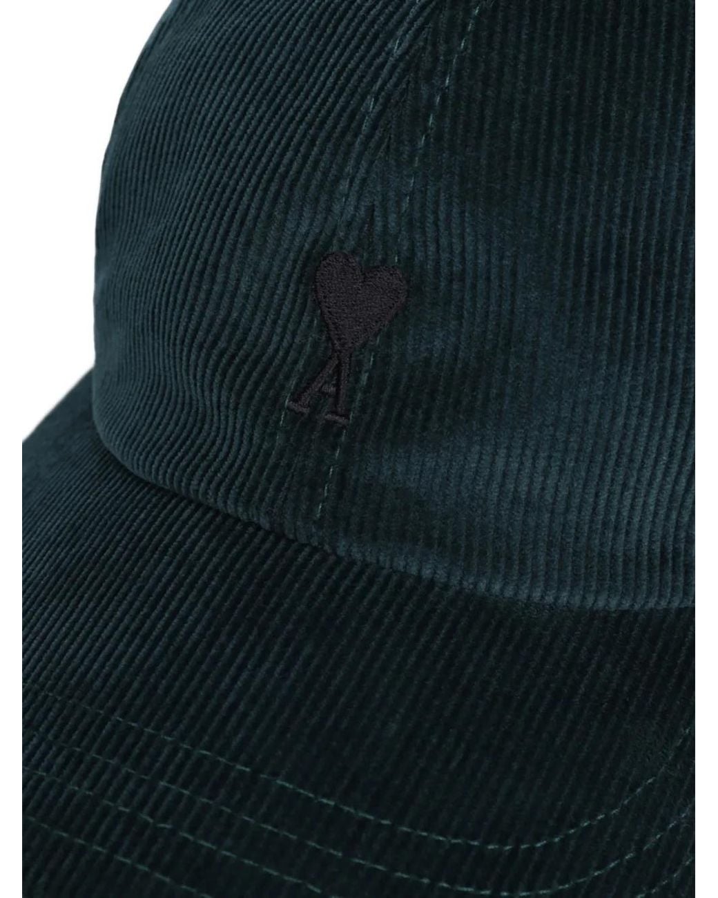 AMI Blue Corduroy Logo Cap