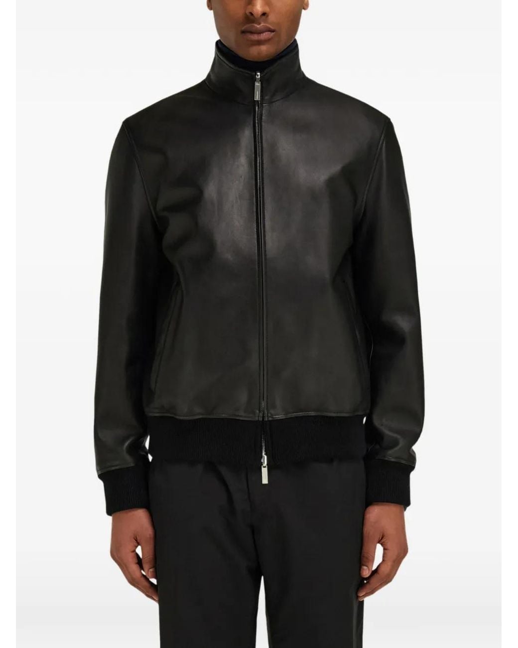 Ferragamo Black Reversible Nappa Blouson Jacket for men