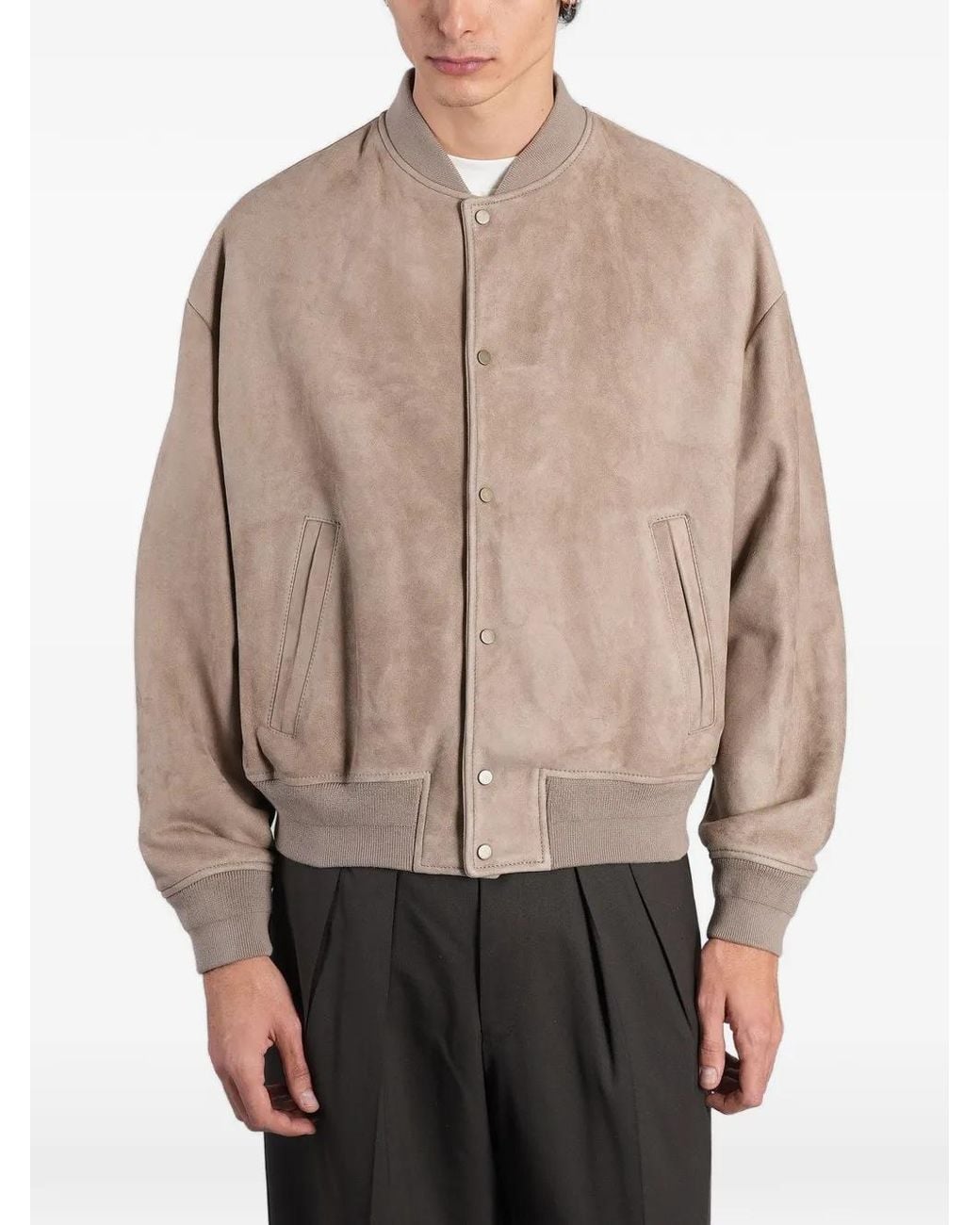 Salvatore Santoro Natural Cay Bomber Jacket for men