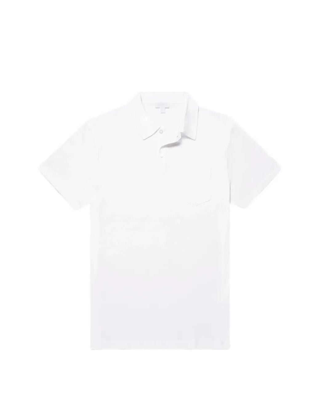 Sunspel White Polo Riviera Sea Island for men