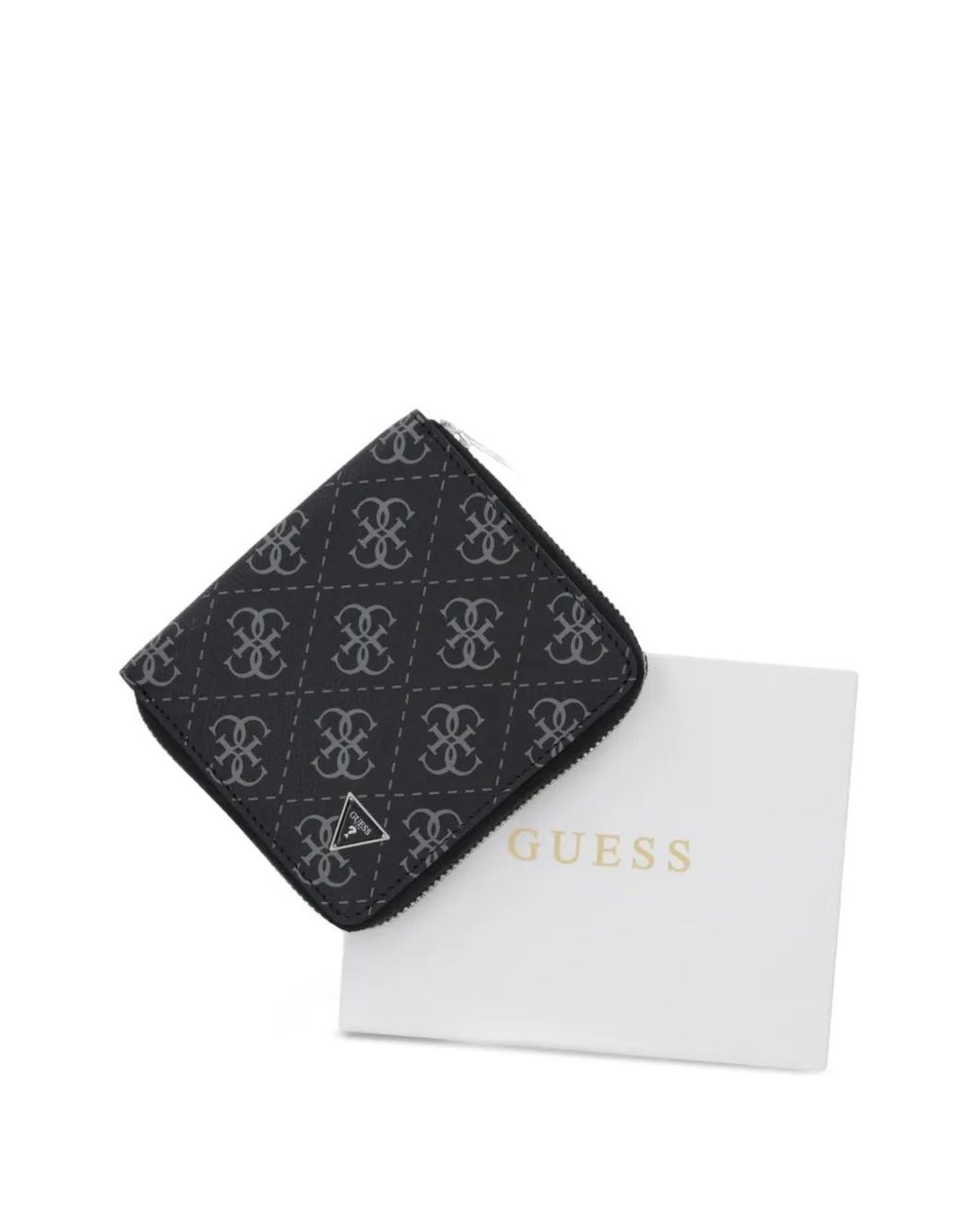 Guess Black Monogram Wallet for men
