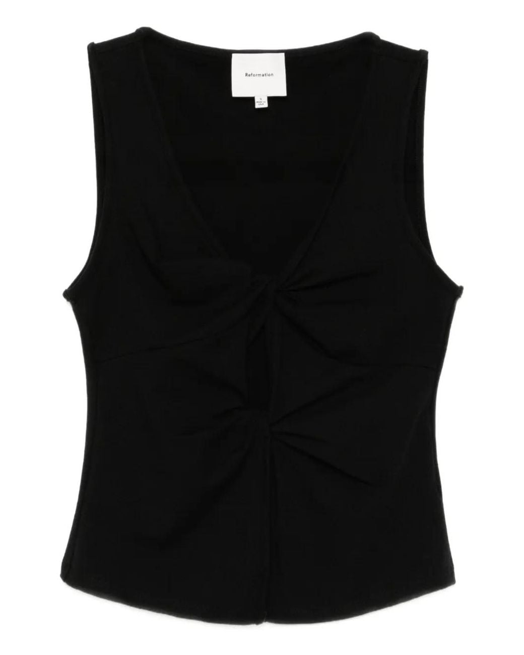 Reformation Black Tefi Top