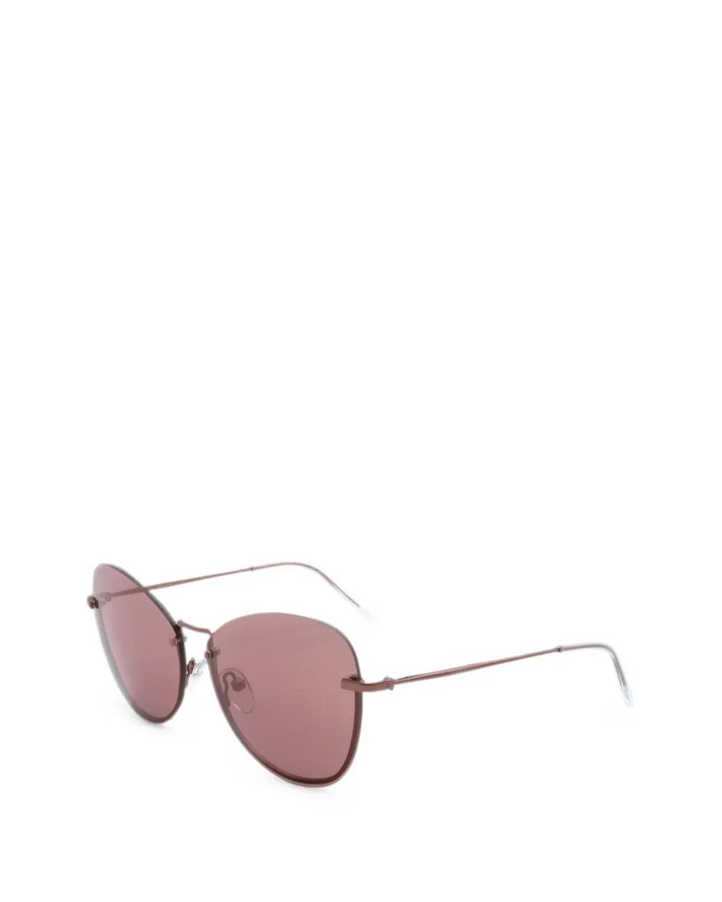 DKNY Pink Rimless Pilot-Frame Sunglasses