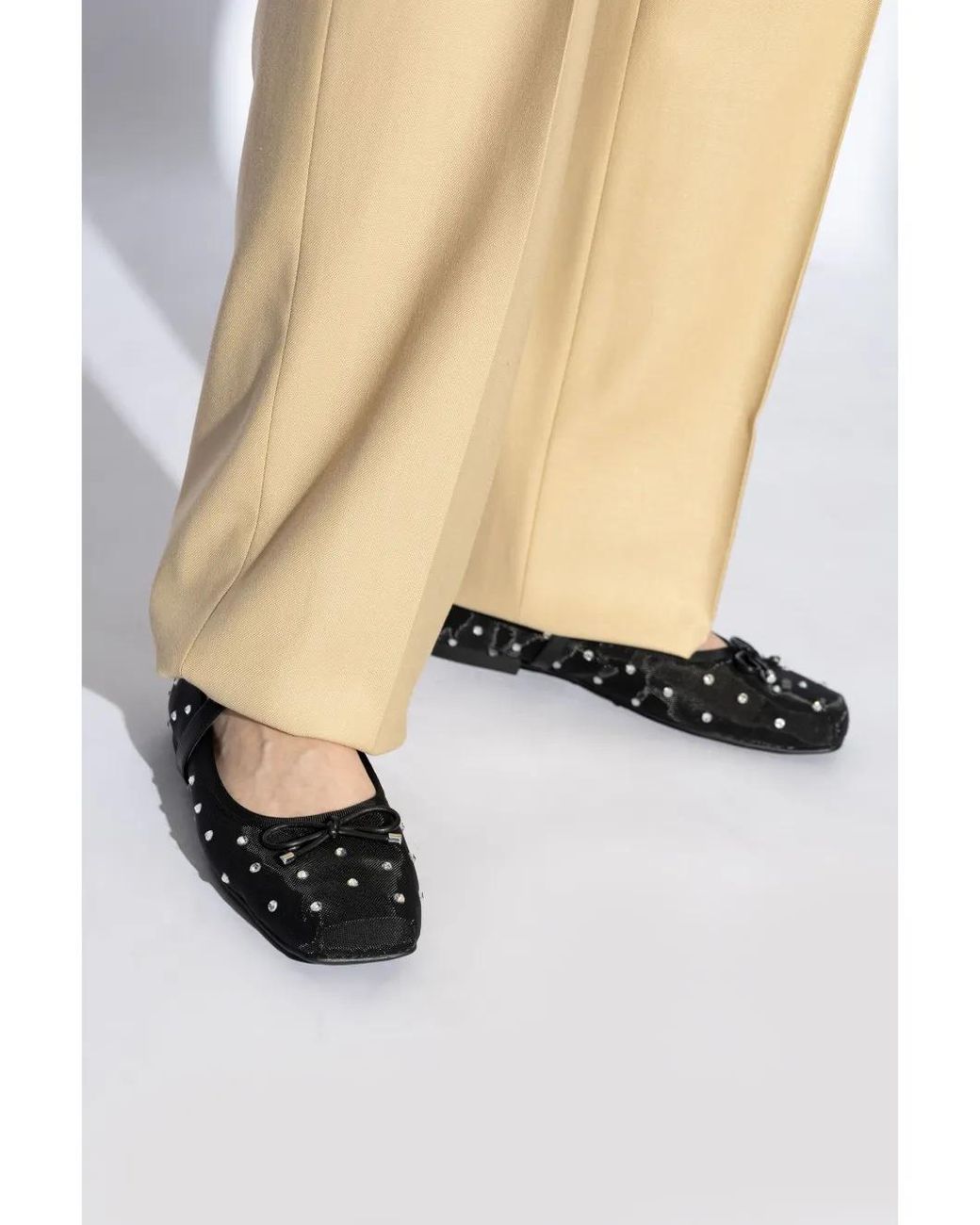 MICHAEL Michael Kors Black Ballet Flats