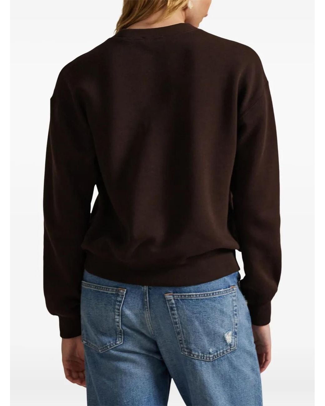 Polo Ralph Lauren Brown Crew-Neck Sweatshirt