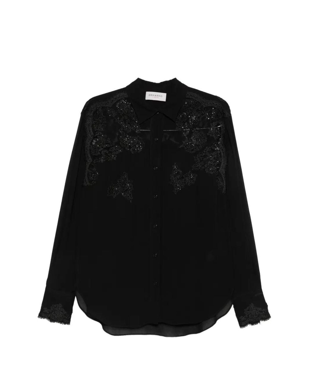 Camicia Con Inserti di ERMANNO FIRENZE in Black