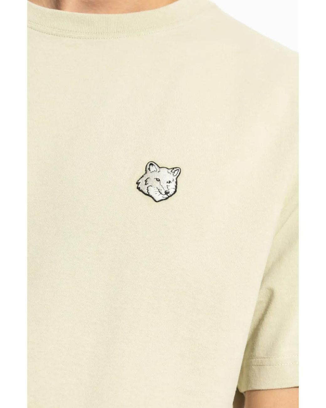 Maison Kitsuné Natural Bold Fox Head T-Shirt for men