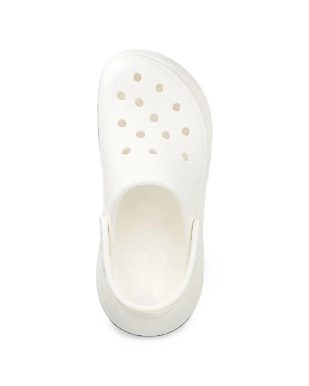 CROCSTM White Crush Perforated Platform Clogs