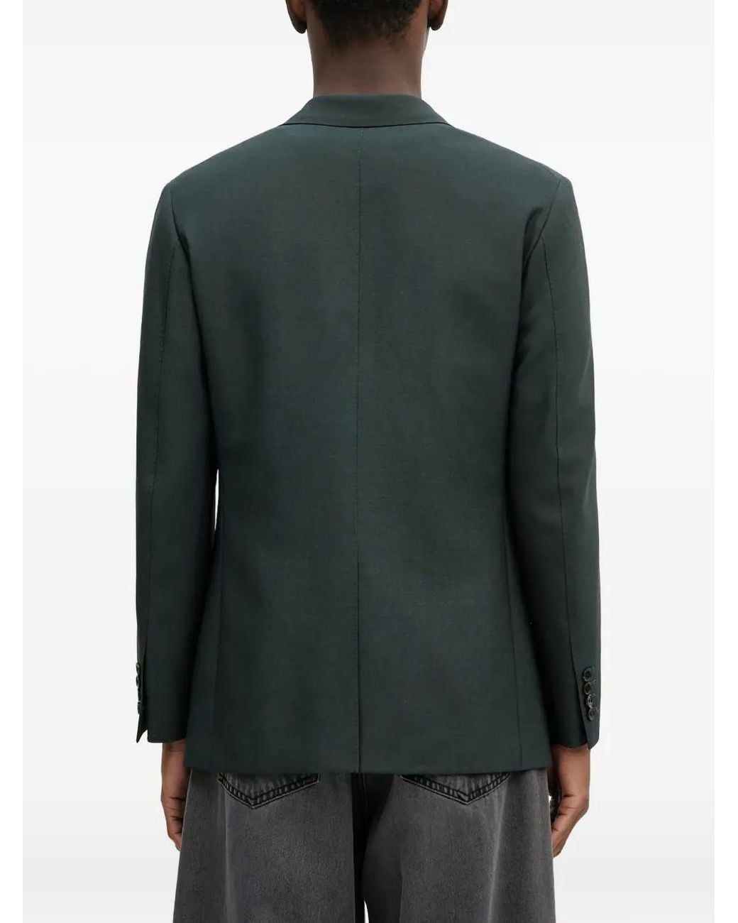 Wacko Maria Gray Two-Button Notch-Lapel Blazer for men