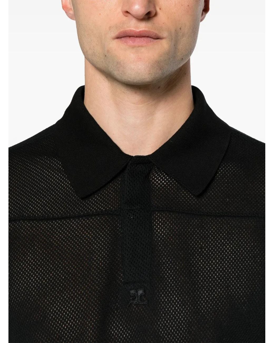 Courreges Black Courreges T-Shirts And Polos for men