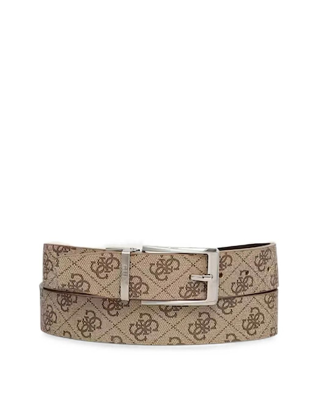 Guess Multicolor Bucharest Logo-Print Reversible Belt for men
