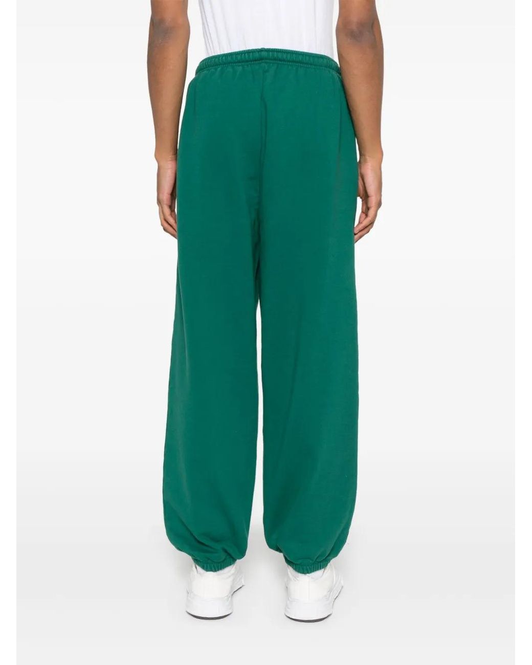 Arte' Green Heart-Logo Track Pants for men