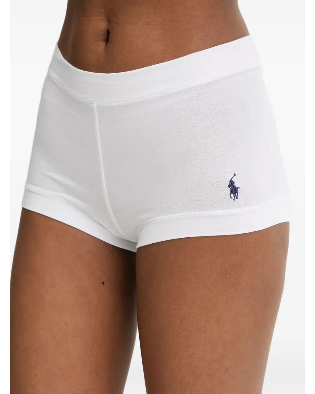 Polo Ralph Lauren White Logo-Embroidery Pajama