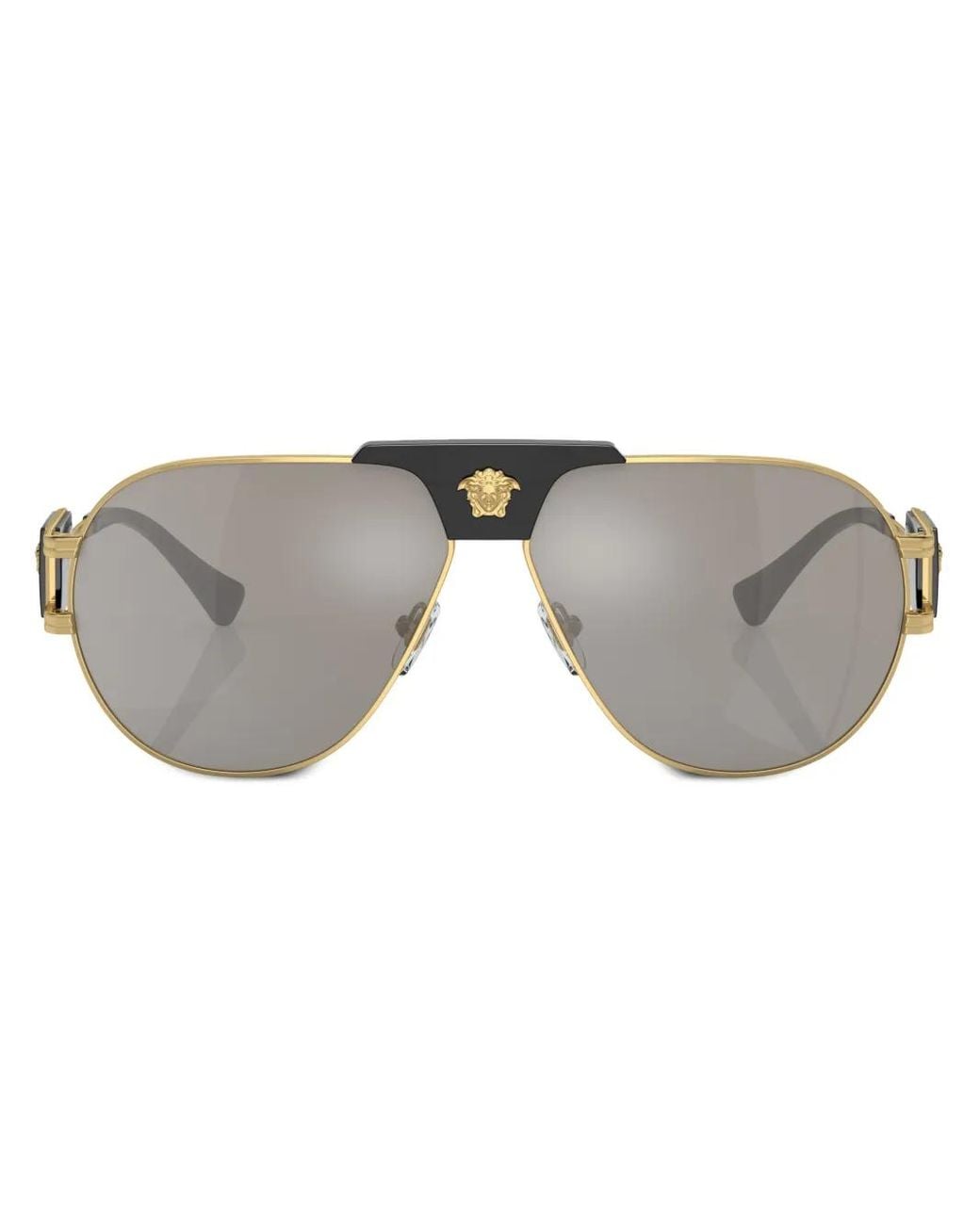 Versace Gray Special Project Aviator-Frame Sunglasses